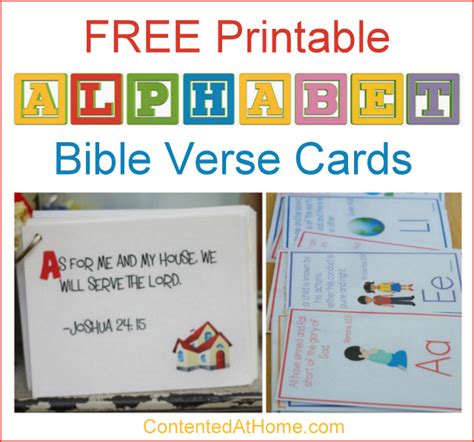 Free Alphabet Printables Abc Bible Verse Cards