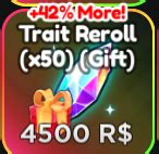 Anime Adventures X Trait Reroll Gift Fast Delivery Id