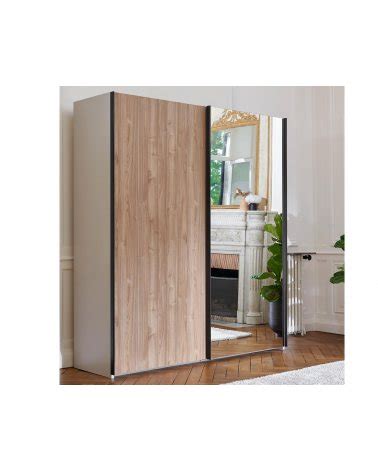 Celio Armoire Portes Coulissantes Avec Miroir Toscane