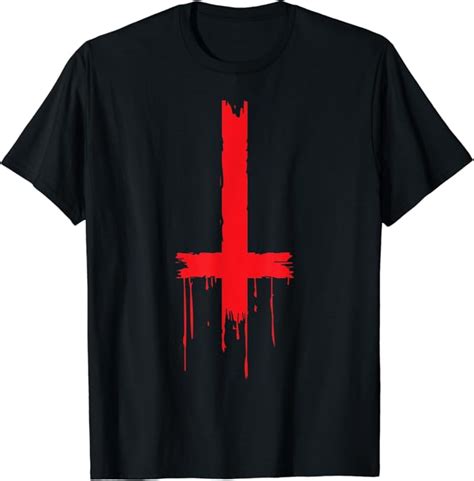 Upside Down Inverted Cross T Shirt Uk Fashion