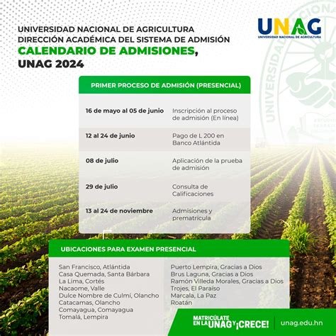 Primer Proceso De Admisión Mediante La Unag 2024 Presencial Unag