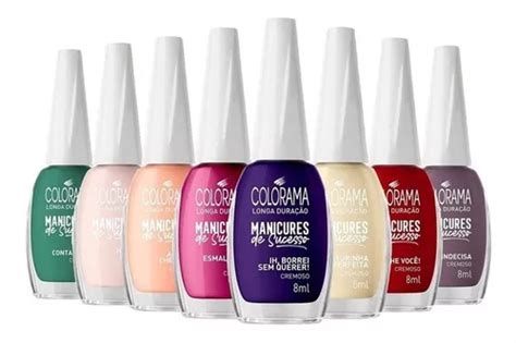 Kit C Esmalte Colorama Cole O Manicures De Sucesso Ml