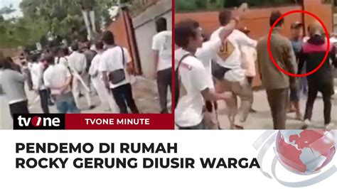 Memanas Warga Usir Paksa Relawan Jokowi Yang Demo Di Depan Rumah Rocky