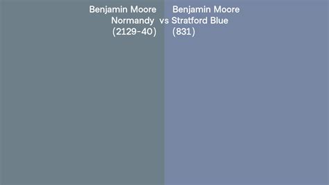 Benjamin Moore Normandy Vs Stratford Blue Side By Side Comparison