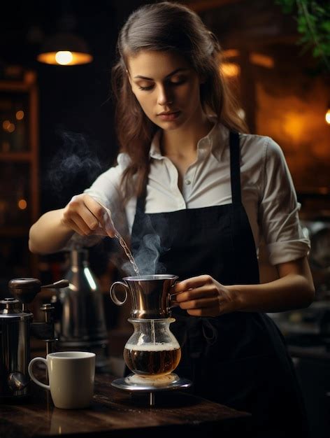 Premium AI Image | barista coffee maker