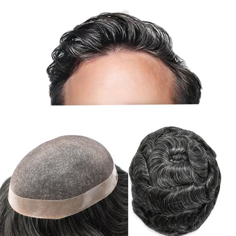 Amazon Mens Toupee Hair Replacement System For Men Hairpieces