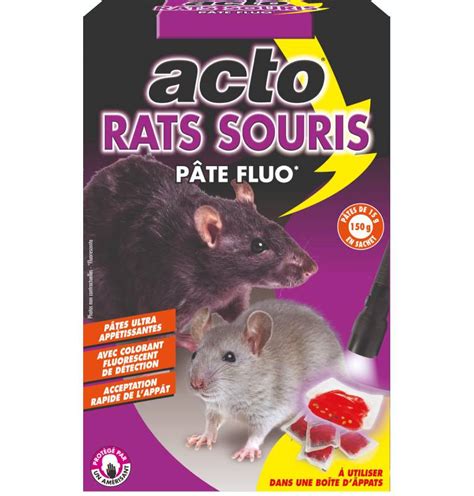 Acto Rats Souris Anti Rongeurs P Te App T Fluo Grs