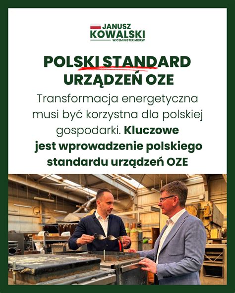 Polski standard urządzeń OZE Transformacja Energetyczna