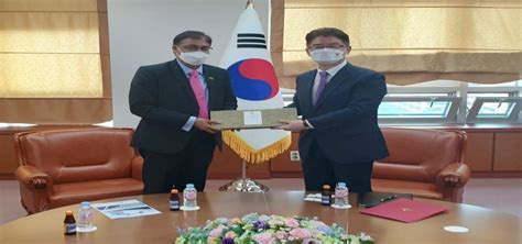 Ambassador Amit Kumar Presented Copy Of Letter Of Credence To Mr Jeonghyun Ryu Deputy Minister