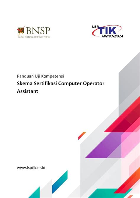 Pdf Skema Sertifikasi Computer Operator Assistant · Skema Sertifikasi