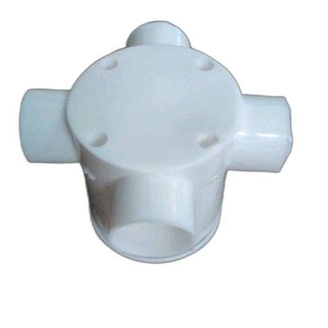 4 Way Round White PVC Junction Box At Rs 65 Piece In Kanpur ID