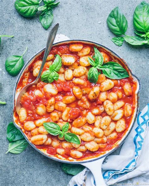 Gnocchi à la sauce tomate et au basilic recette gourmande Recette