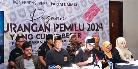 Pernyataan Sikap Partai Ummat Tentang Kecurangan Pemilu Tahun