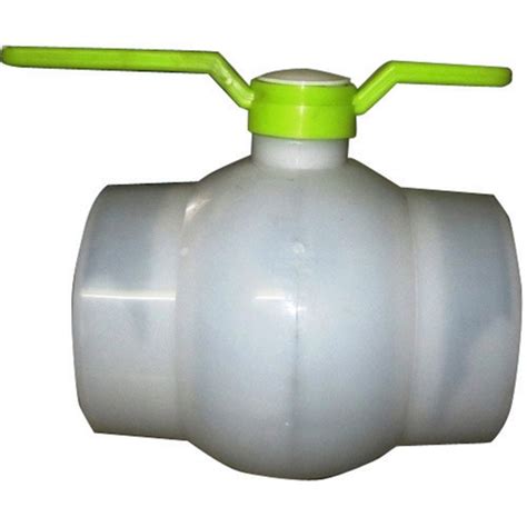 Round Plain Polished Manually Operated Polypropylene Solid Ball Valve