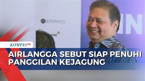 Airlangga Hartarto Siap Hadir Di Pemanggilan Kedua Dari Kejagung Soal