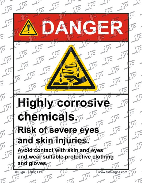 Corrosive Label Printable | printable label templates