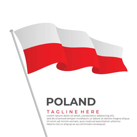 Template vector Poland flag modern design 21625848 Vector Art at Vecteezy