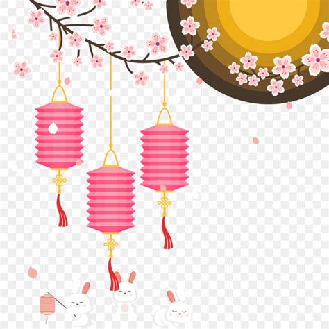 Lantern Mid Autumn Festival Rabbit Clip Art PNG 1000x1000px Lantern