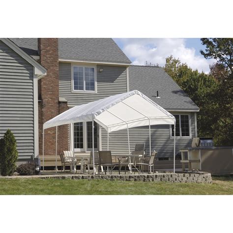 Shelterlogic Super Max 10ftw Deluxe Canopy — 20ftl X 10ftw X 9ft 6in