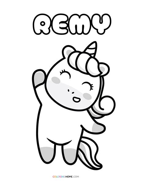 Remy Name Coloring Pages Coloring Home