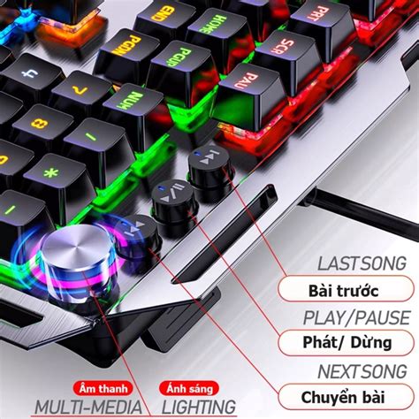 Mua Bàn Phím Cơ K100 Gaming Có Dây Full Đèn Led RGB Blue Switch Nhiều