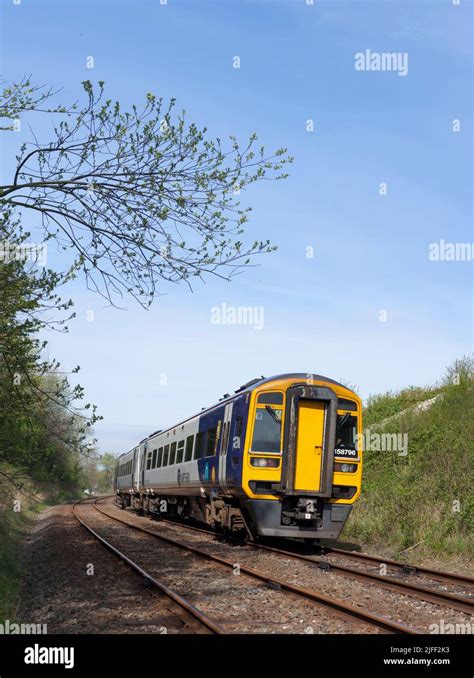 Northern Rail Class 158 Diesel Multiple Unit Train On The Rural Little North Western Line In