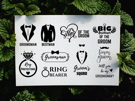 Groomsmen Svg Bundle Groomsmen Svg Groomsman Svg Best Man Svg