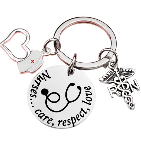 Funbuy Nurse Week T Nurse Keychain Rn Nursing Graduation T Nurse