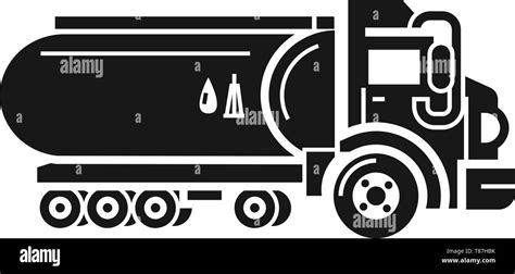 Camion Citerne De Carburant Simple Illustration De Camion Citerne De