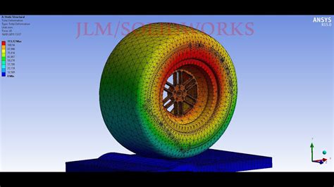 Ansys Tutorial Static Structure Analysis F1 Wheel Youtube