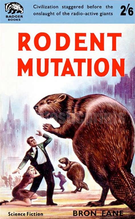 Rodent Mutation Vintage Sci Fi Pulp Paperback Cover Repro Etsy