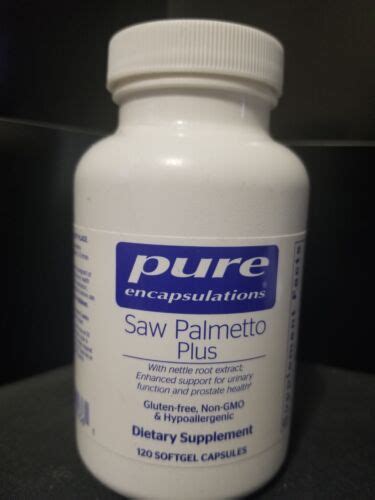 Pure Encapsulations Saw Palmetto Plus New Softgels Expires