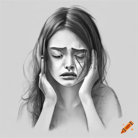 Woman Crying Sketch