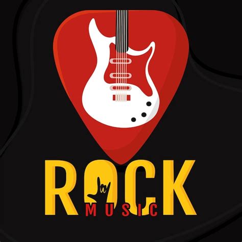 Premium Vector | Isolated guitar rock instrument music sound vector ...