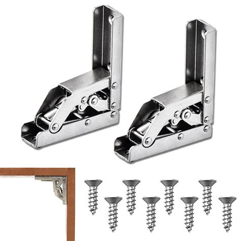 Pack Of 2 Hinges Foldable Shelf Hinge 90 Degree Folding Hinge