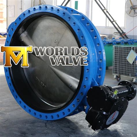 Ductile Cast Iron Double Flanged Flow Control Butterfly Valve With Ce Iso Wras Acs Certificate