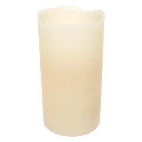 Gerson 42970 Bisque Flameless Led Wax Candle