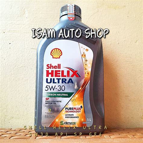 Jual OLI SHELL HELIX ULTRA 5W30 DEXOS 1 GEN2 API SP KEMASAN 1 LITER