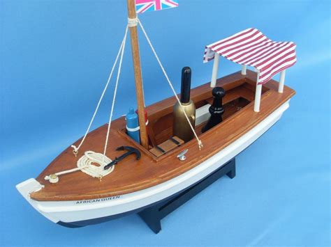 Buy Wooden African Queen Model Boat 14in Model Ships