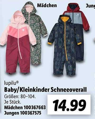 Lupilu Baby Oder Kleinkinder Schneeoverall Angebot Bei Lidl Prospekte De