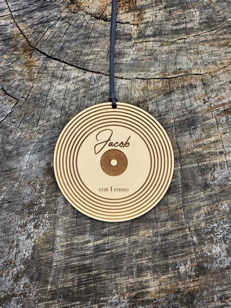 Vinyl Record Christmas Ornament With T Box Personalized Record Player Gramophone Old School