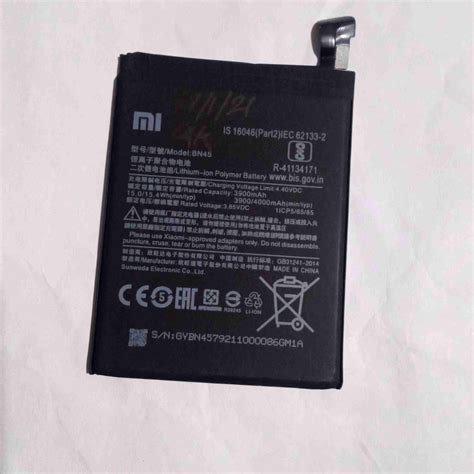 Mi Note 5 pro Battery BN45 Xiaomi Redmi