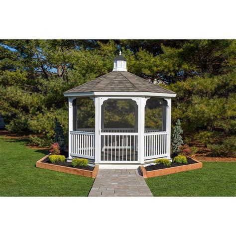 YardCraft Screen Kit For 12 Ft Octagon Gazebo Wayfair Backyard