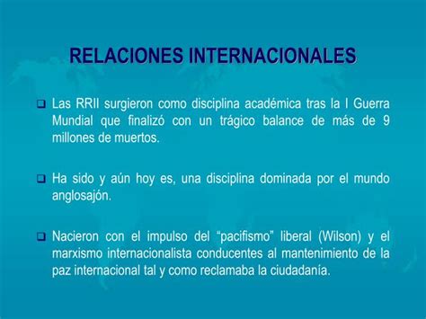 PPT RELACIONES INTERNACIONALES TEMA 1 INTRODUCCIÓN A LAS RELACIONES