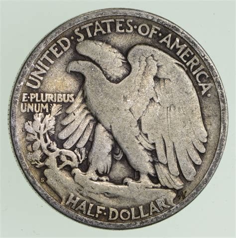 Difficult 50c 1939 S Walking Liberty Half Dollar Tough Mint Mark