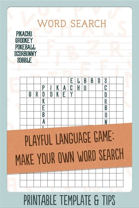 Make Your Own Word Find Free Printable Printable Word Searches