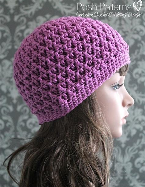 Cable Cluster Hat 379 Crochet Pattern By Posh Patterns LoveCrafts