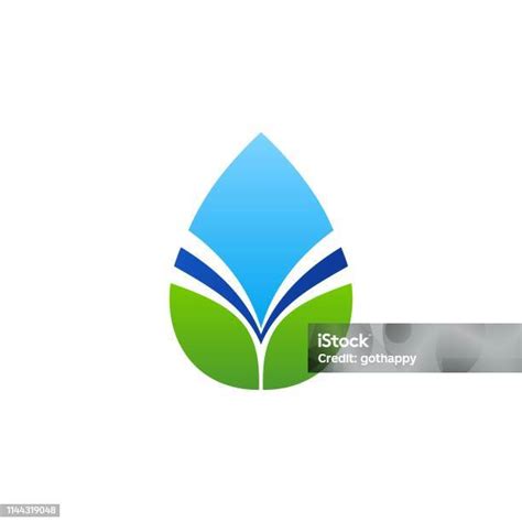 Vetores de Água Gota Folha Logo Gota De Água E Natural Folhas Símbolo Icon Vector Design e mais ...