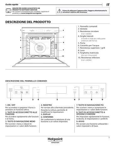 Hotpoint Ariston Fi S C Sh Ix Ha Guida Utente Manualzz