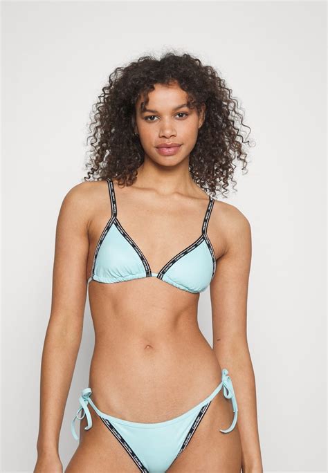 Calvin Klein Swimwear Triangle Haut De Bikini Blue Splendor Bleu